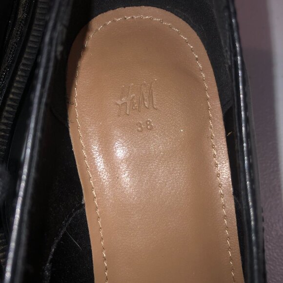 H&M Black Leather Lace-Up Shoes - Picture 4 of 8